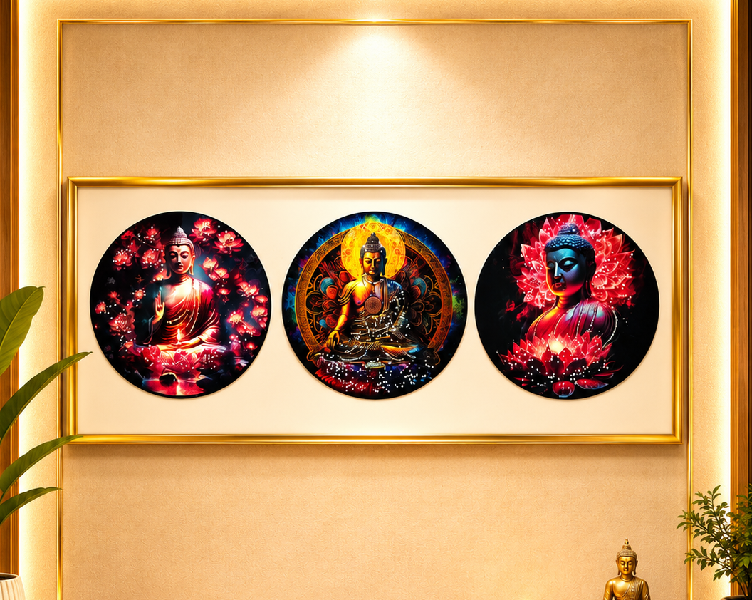Tranquil Buddha Wall Art Set