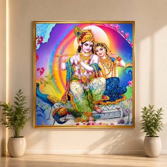 Eternal Radha Krishna Wall Art