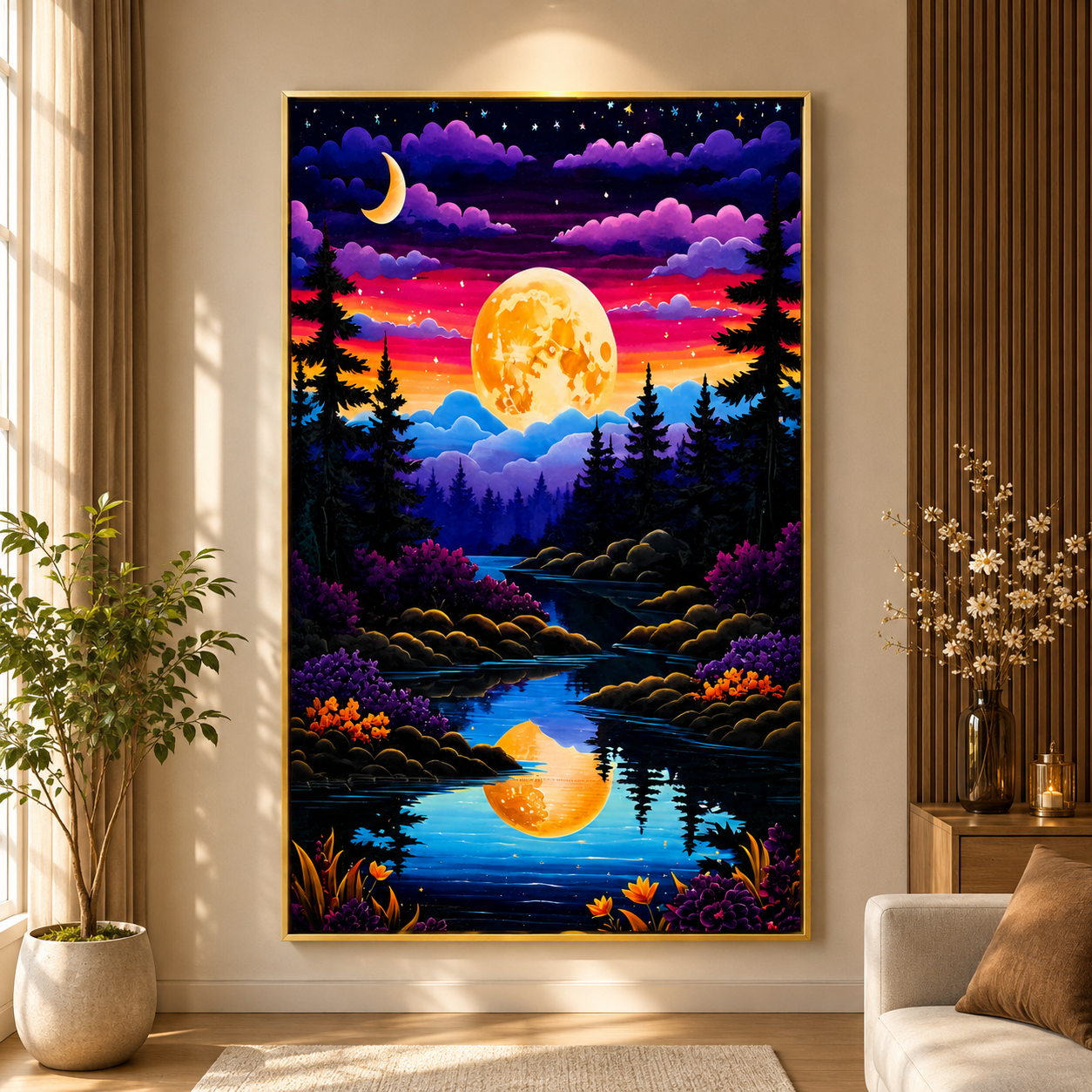 Canvas scenery wall painting