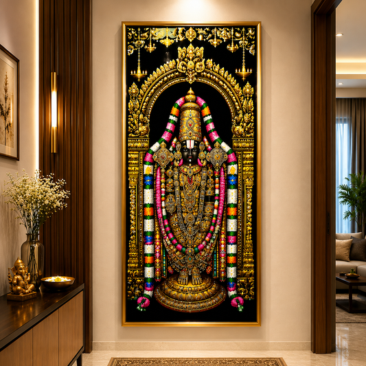 Divine Lord Venkateswara Wall Painting