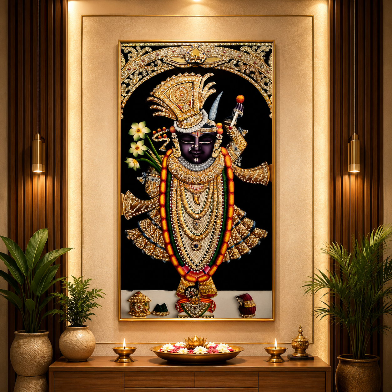 Sacred Shrinathji Wall Painting