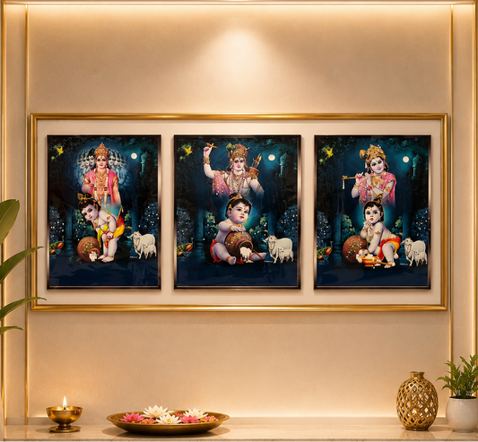 Bal Krishna Devotional Wall Art