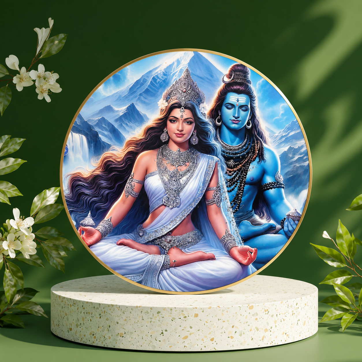 Divine Shiv Parvati Wall Art