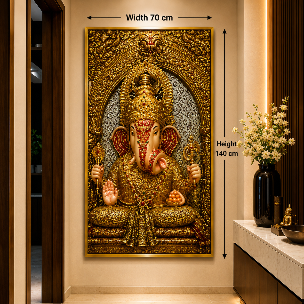 Ganpati elegant portrait painting